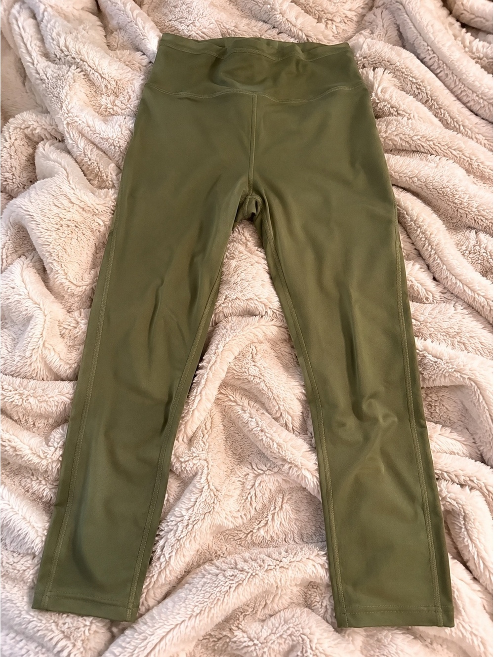 POPfit Women's Olive Green High Waist Leggings XS